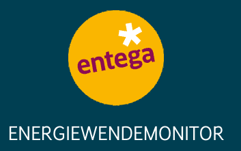 Logo der Entega mit dem Schriftzug "Energiewendemonitor" darunter